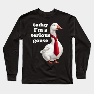 Today I'm A Serious Goose Long Sleeve T-Shirt
